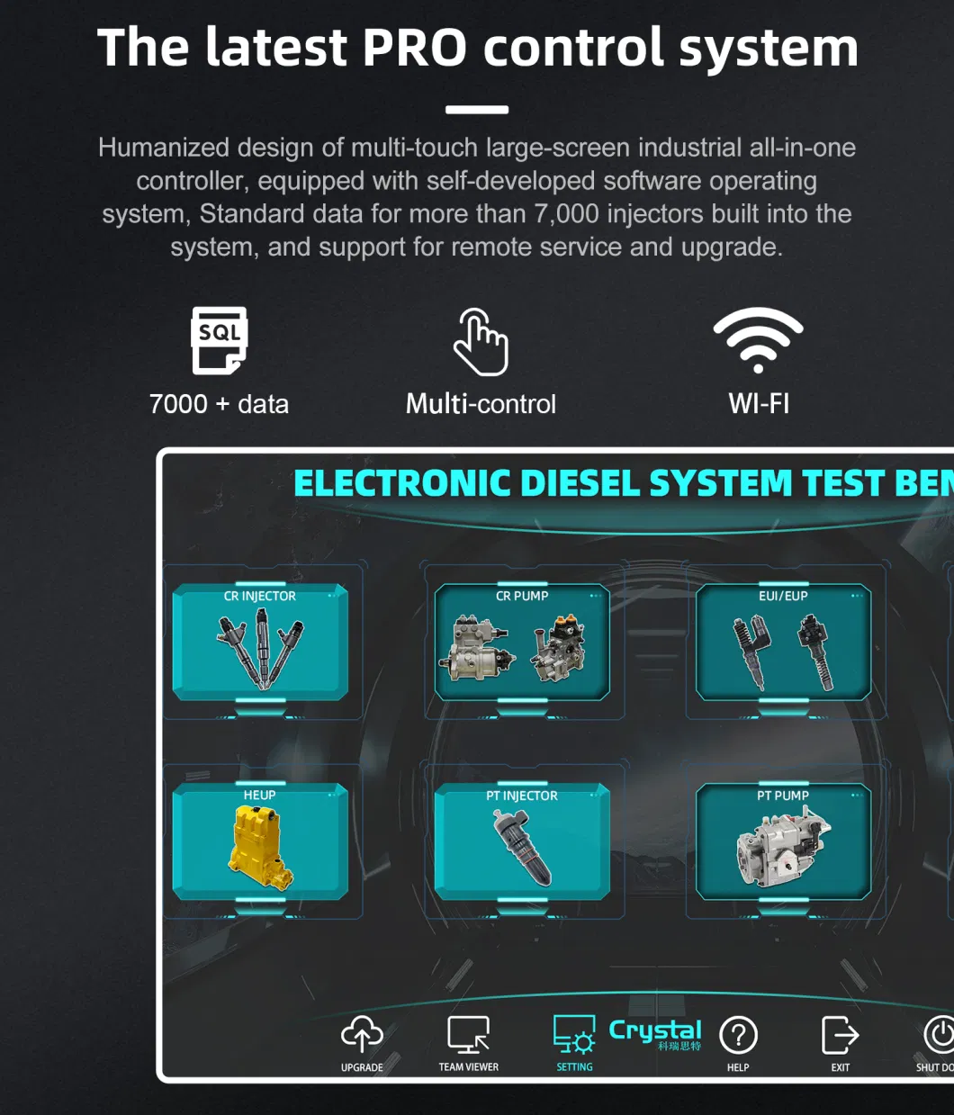 Smart Diesel Common Rail Injector Testbench Injectable Common Rail Fuel Injector Test Equipment Cr518-PRO