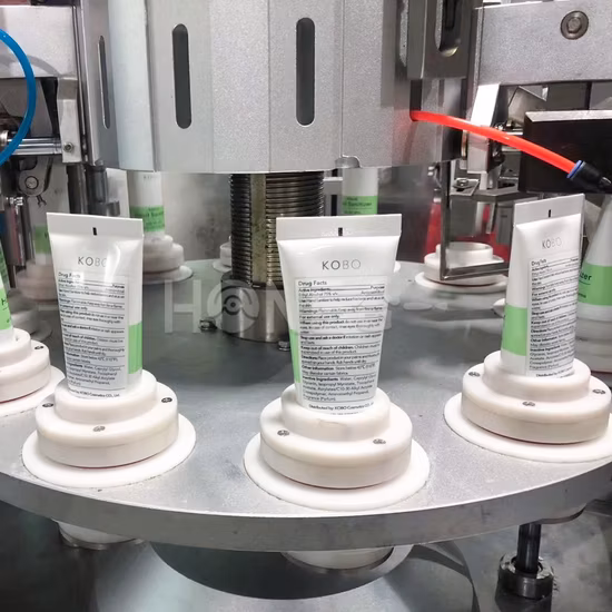 Honemix 化粧品/ハンドクリーム/消毒剤ジェル歯磨き粉/軟膏用自動プラスチックチューブ充填およびシール機ラミネートチューブ包装機